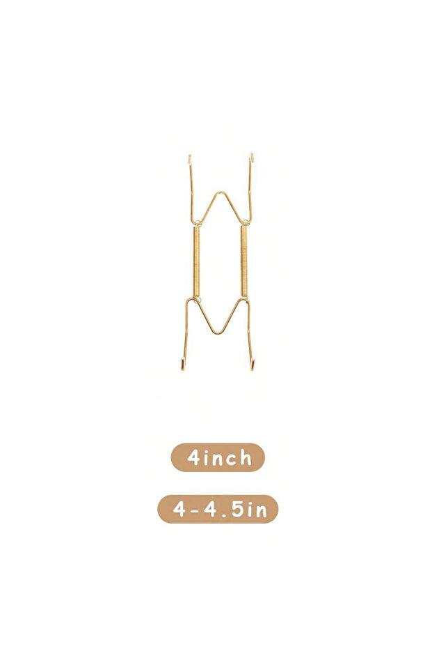 3pc-4inch 4/6/8/10/12 Inch Plate Dish Hangers Holder W-shaped Wall Display Decorative Invisible Spri