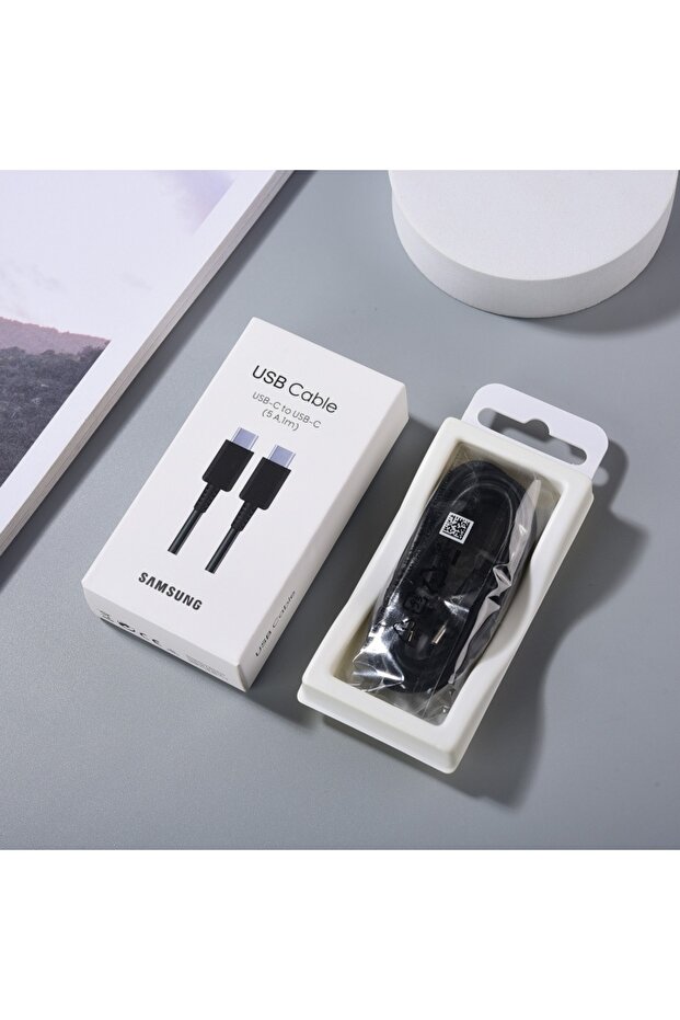 100cm with Box black 65W 45W 5A PD Cable For Galaxy S22 S23 S24 FE S25 Ultra Z Flip