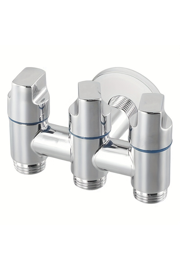 3Tyizilun-diandu Three Hole Faucet, a Multifunctional Faucet Suitable for Washing Machines, Sinks, T