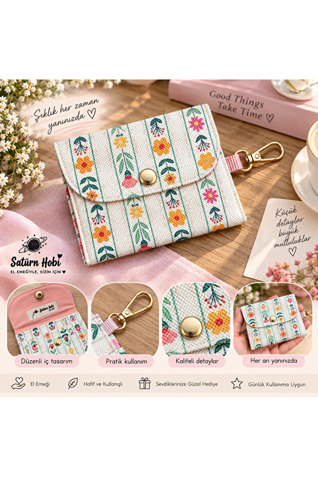 Handmade Patterned Fabric & Wallet