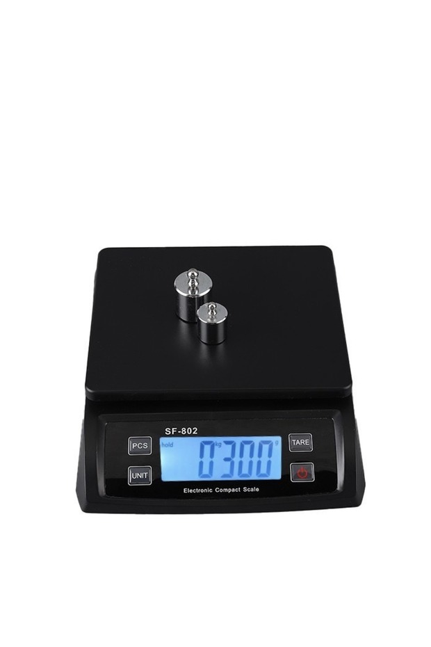 30Kg Black-SF-802 30kg/1g Digital Kitchen Food Scale 1g Precision LCD Display Electronic Balance Sta