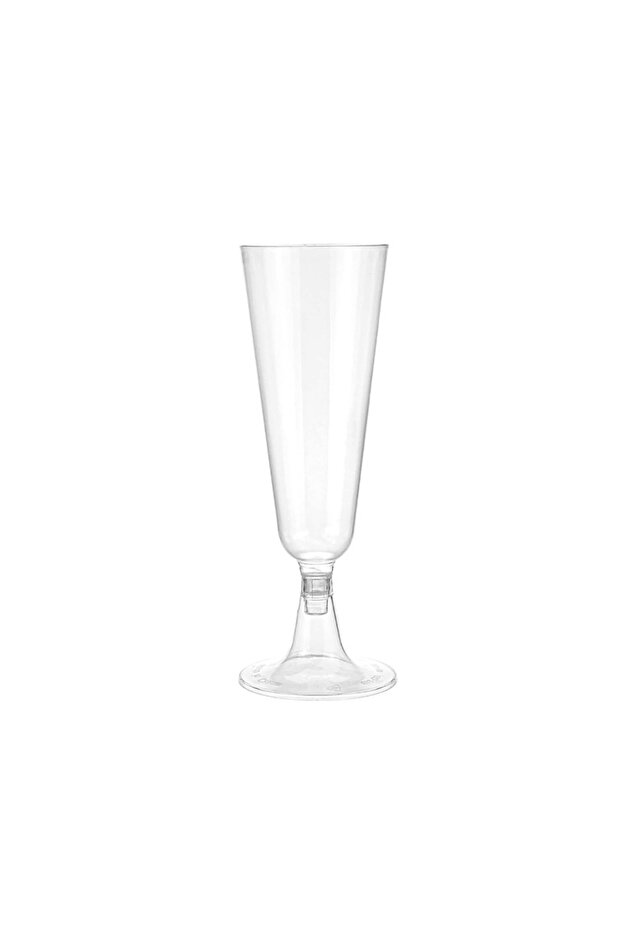 25pcs Clear JUSTINLAU 25pcs 150ml Disposable Cups Sparkling Champagne Bar Cup Plastic Champagne Flut