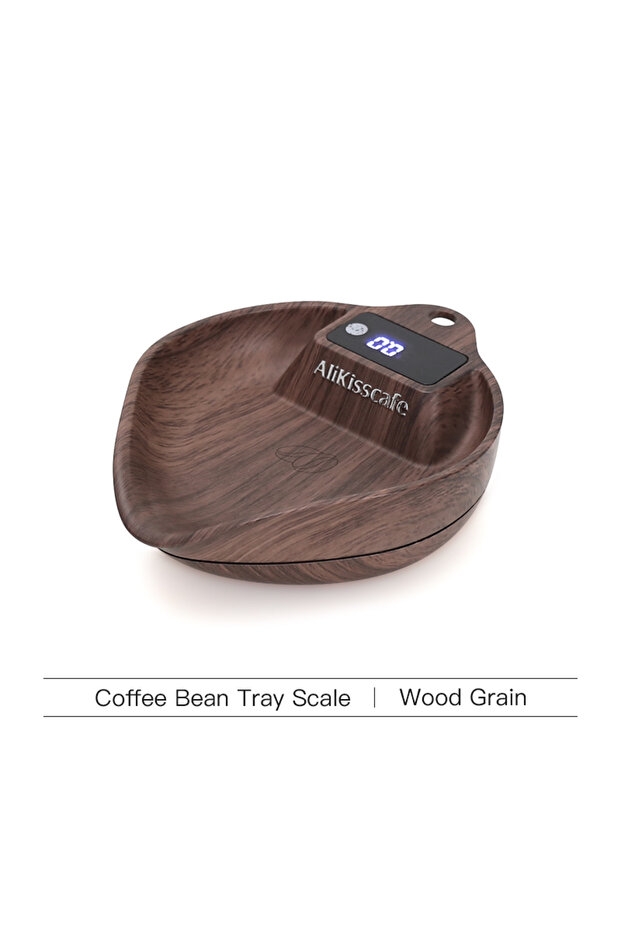 Wood Grain Scale AliKisscafe Coffee Scale Electronic Bean Measuring Scale ABS Espresso Weighing Disp