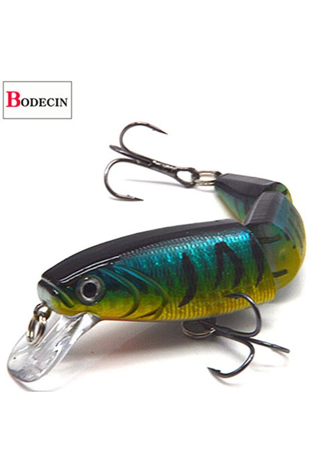 C12 1PCS Multi Section Sea Bass Hard Fishing Lures 3D Eyes 1PCS Crankbaits Minnow Swimbait Fake Har