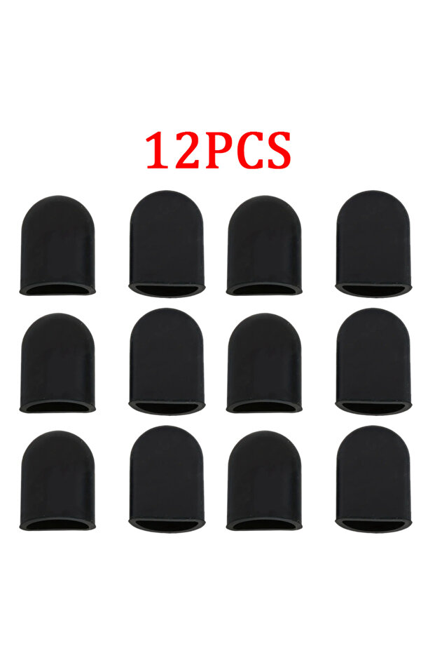 Black-12pcs Electric Scooter Foot Protector 2pcs Non-slip silicone electric scooter foot protector f