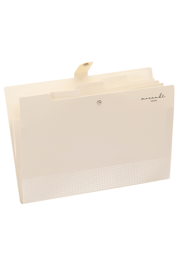 Oat Yellow Expanding File Folders with 5 Pockets, Accordion File Organizer with Labels, Letter Size,
