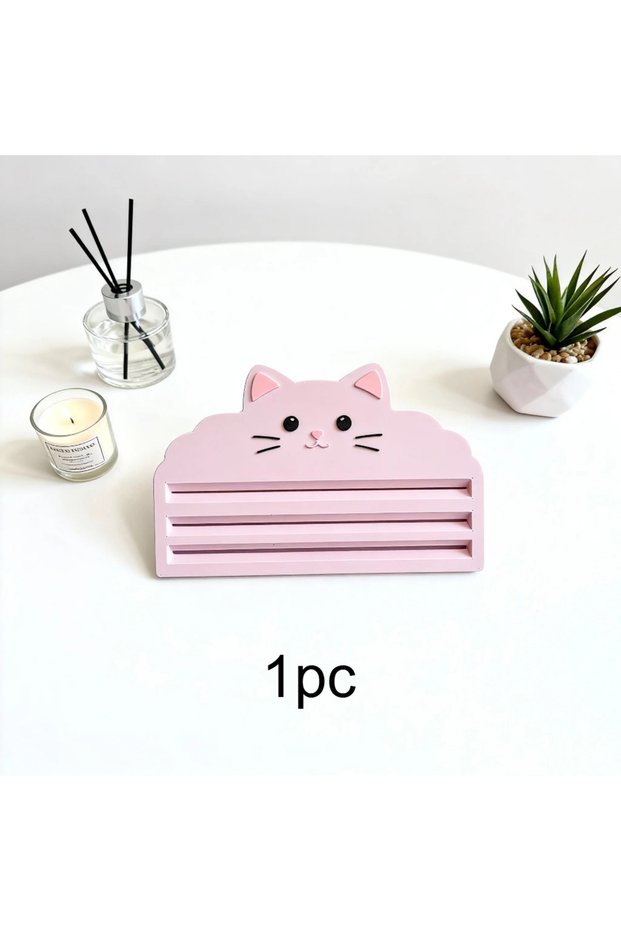 cat pattern pink 1pc Cat Food Squeezer - Efficiently Extracts Food from Bags, Maximizes Leftovers,Pe