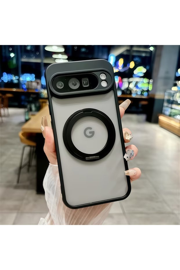 Google Pixel 10 black 360 Rotate Bracket Case for Google Pixel 10 9 Pro XL 8 7 6 Pro 10a 9a 8a 7a 6a