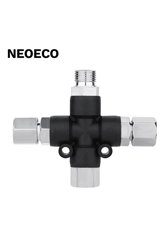 NO Adjust Knob 3-Way Airbrush Air Hose Adapters Splitter Manifold Airbrush Accessories Multi Use Air