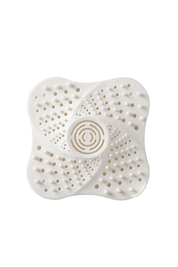 1pc white 1pc Anti-blocking Hair Catcher and Stopper Plug Trap Shower Floor Drain Covers Sink Strain