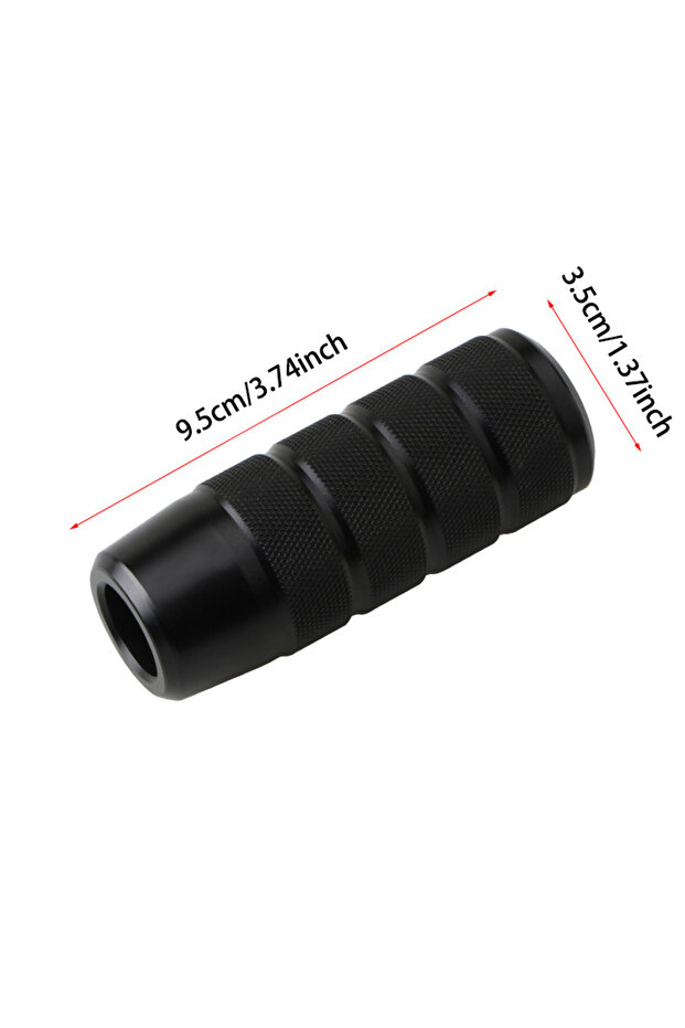 Black Car Accessories Universal Aluminum Gear Shift Knob Stick Manual Shift Knob Shifter With Adapte