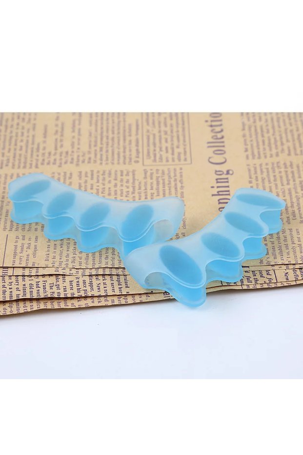 blue for adult Wholesale 2pcs=1pair New Protective Toes Separator Suitable Bunion Corrector Materi