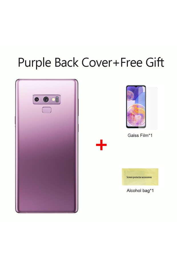 For Note9 Purple New For Samsung Galaxy Note9 Battery Back Cover 3D Glass Panel Rear Door Housing Ca
