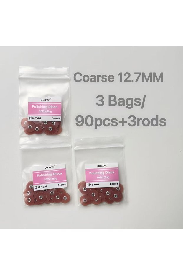 3BAGS COARSE12.7 Multi-Grit Sanding Discs Set For 30Pcs Polishing Disc Kits + 1 Rod