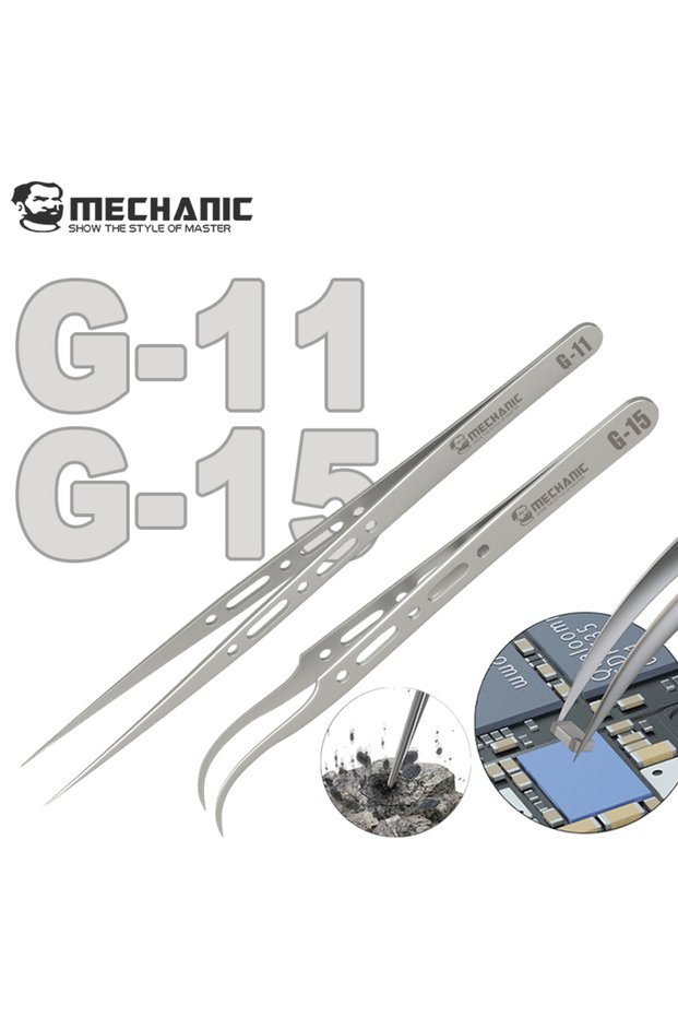 MECHANIC G11 G15 【MECHANIC】G11 G15New High Hardness Anti-Magnetic Tweezers For Mobile Phone Repair F