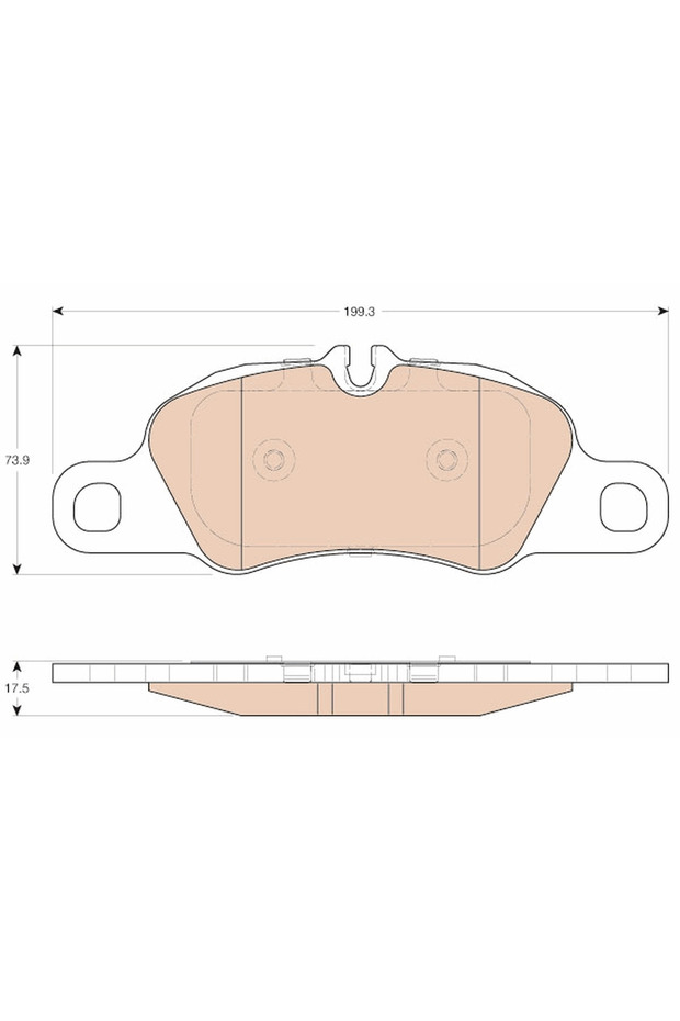 Brake pad set, disc brake GDB1990