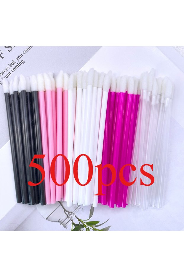 500PCS Mix 50/500PCS Disposable Lip Brush Eyelash Extension Makeup Brushes Lash Extension Mascara Ap