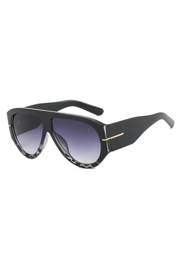 8 Luxury Brand Retro Big Frame Oval Women Sunglasses Black Tea Color Square Pilot Shades UV400 Cool