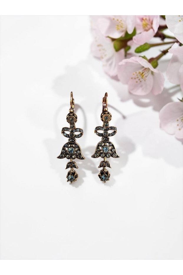 Zircon Stone Earrings Authentic Design