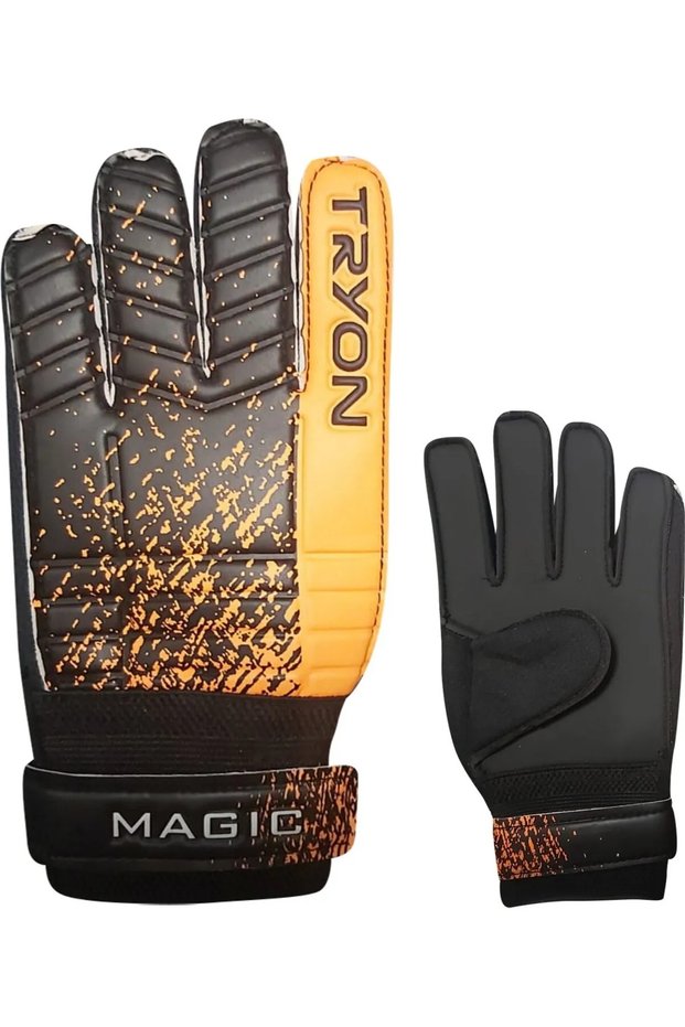 Magic Goalkeeper Gloves Highlighting Orange-black GOALKEEPER GLOVES MAGIC-ORANGE