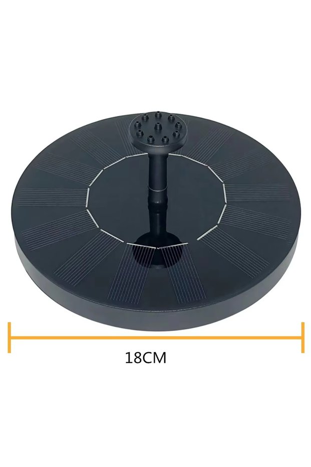 PQ-18CM Waterfall Fountain Mini Solar Water Fountain Pool Pond Garden Decoration Outdoor Bird Bath S