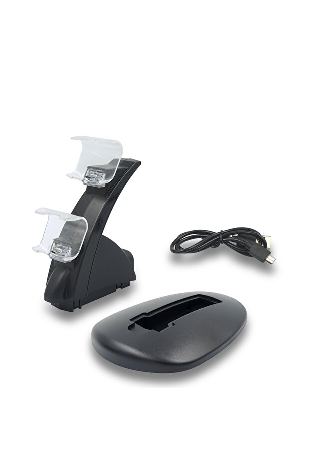 black Charger Support for Sony PS Playstation Play Station Dualshock Handle 4 PS4 Slim Pro Stand Con