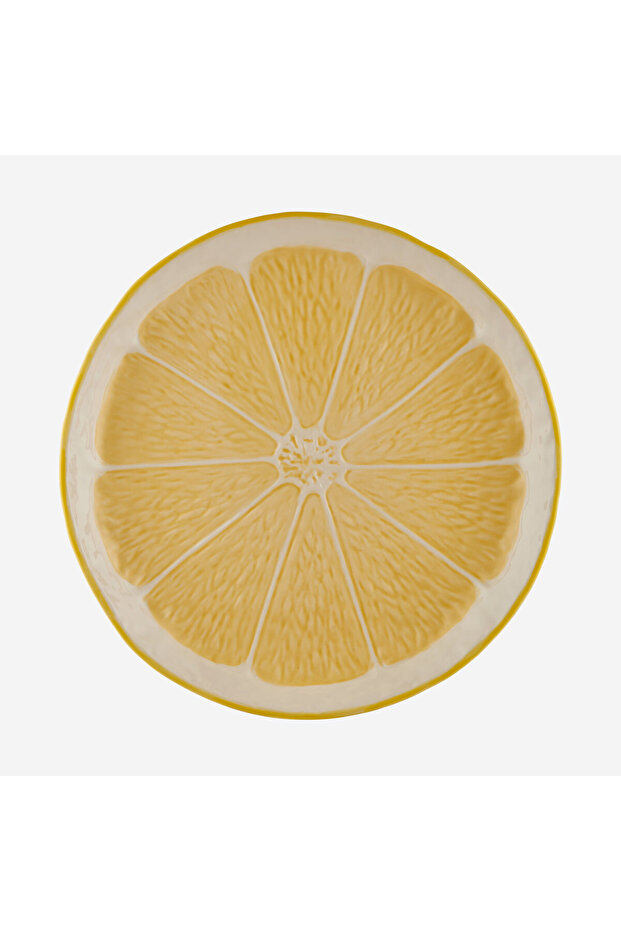 Lemon Yellow Ceramic Serving Plate 33 cm