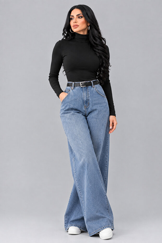 Women's full fisherman ribbed sweater