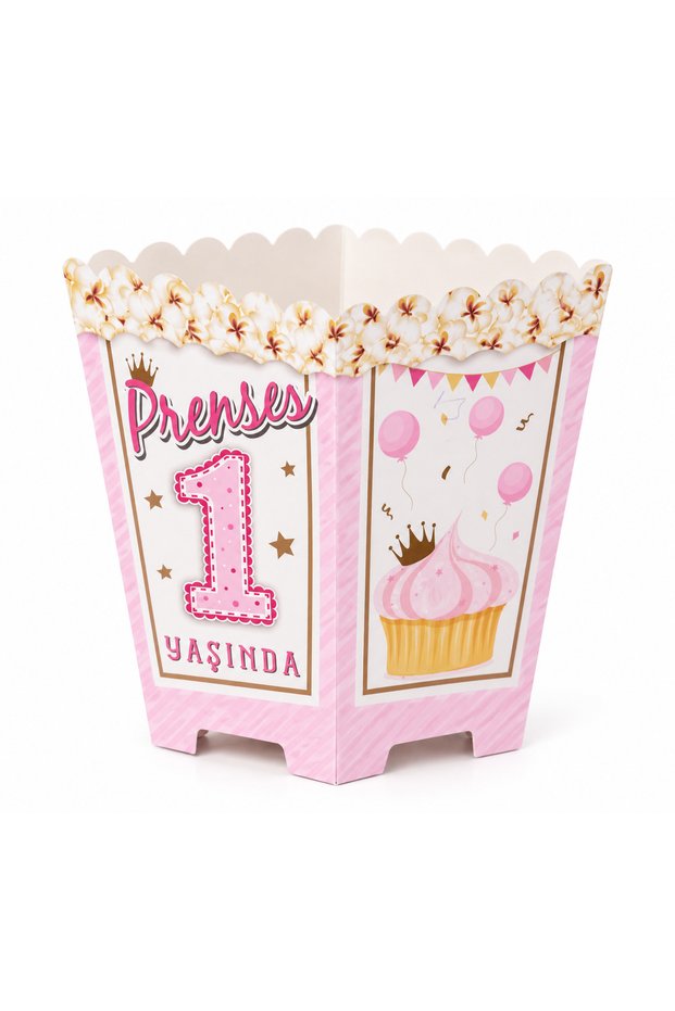 1 Year Old Corn Box Girls Special Day Popcorn Corn Box Popcorn Box 8 Pcs
