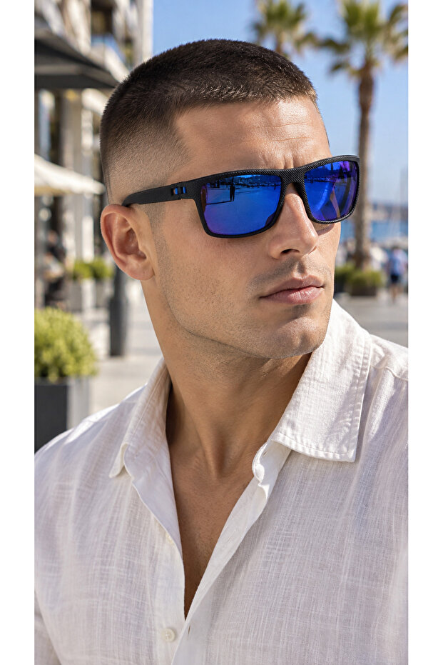 3806 Blue 58 Olivier Philippe Polarized Sunglasses