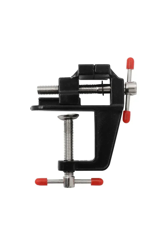 black Mini Bench Vise Table Clamp Screw Vise for DIY Craft Mold Fixed Repair Tool Plier Jewelry Elec