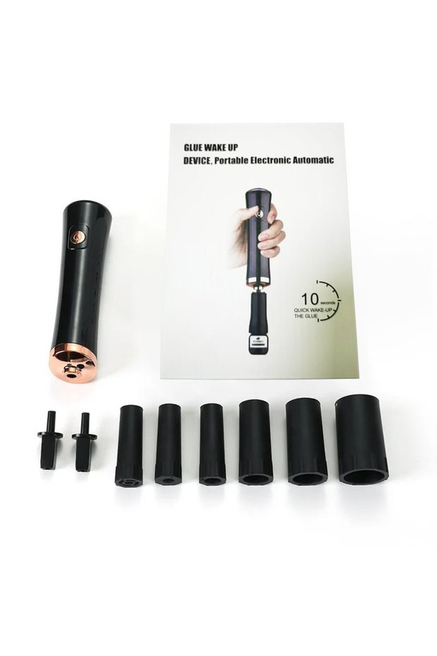 A0018-Black Electric Eyelash Glue Shaker Stirrer For Nail Polish Tattoo Ink Pigment Liquid Shaking W