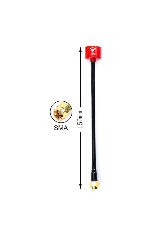 5.8G SMA RED 150mm FPV Antenna Lollipop 3 V3 Antenna Lollipop3 4.9G 5.8G 2.3Dbi RHCP FPV SMA RP-SMA