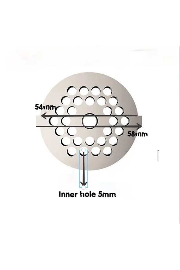 5mm hole 5# Meat Grinder Blade Blade Steel Meat Grinder Plate Cutting Plate For Meat Food Cutting G