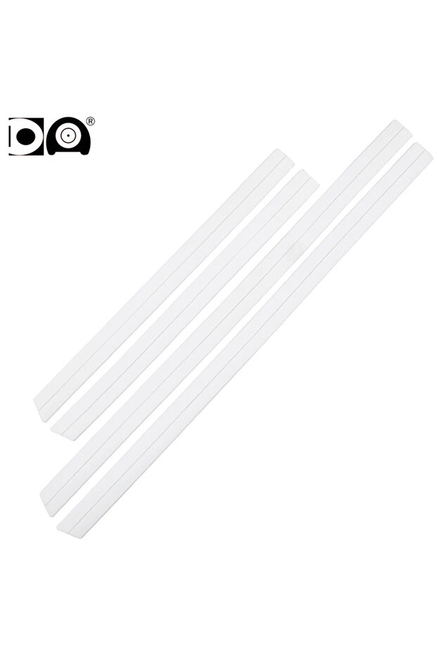 White 2x2 Universal Car Door side protector Side sill Anti-collision Strip for Lincoln Cadillac Buic