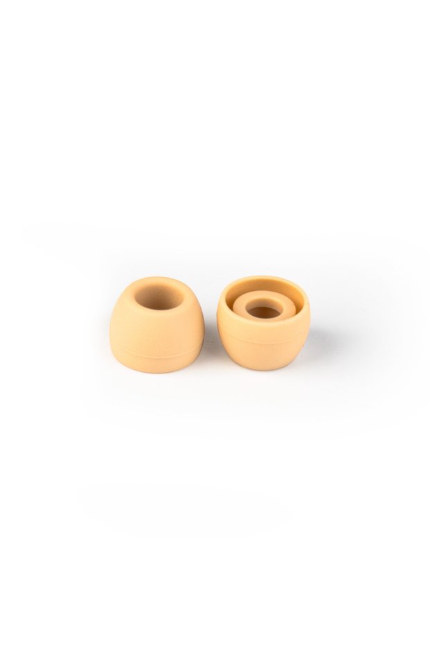 Coffee 1pair XS KBEAR Coffee Eartips (S/M/L/XS) Soft Silicone Replacement Eartips Coffee Clear Earbu