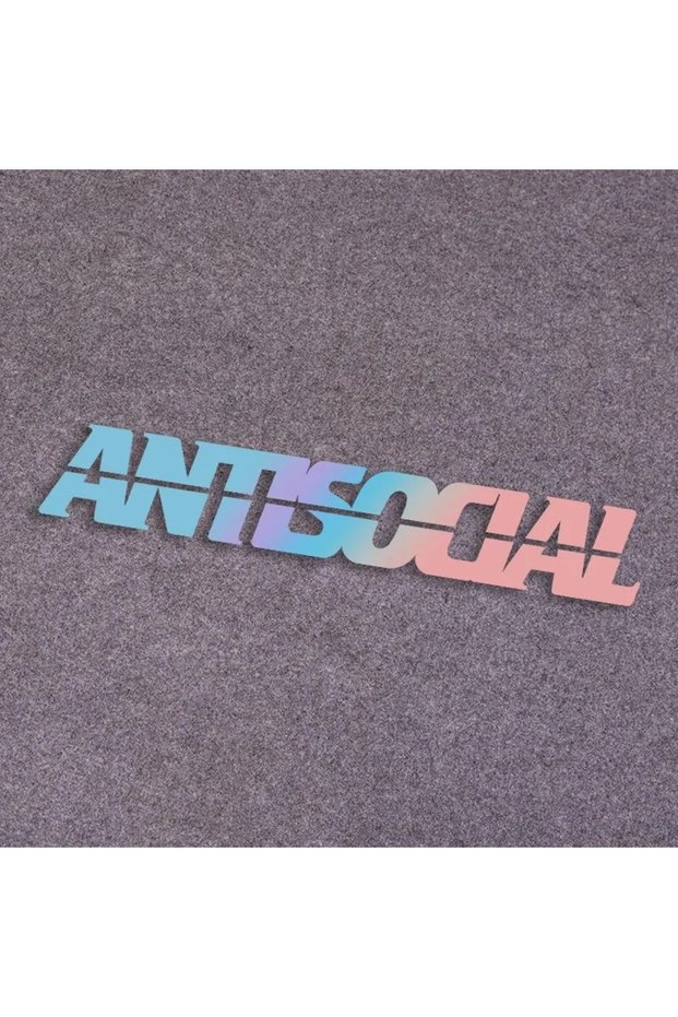 32cmX5.08cm Laser 32X5.08cm Letter Sticker Vinyl Waterproof Antsocial Decal Non Fade Reflective Cool