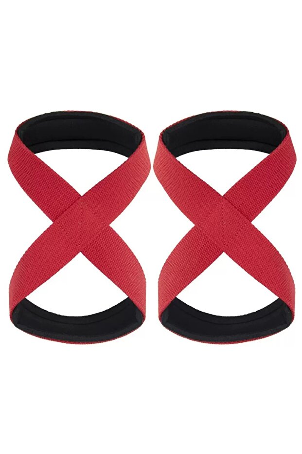 Red Men's Training Belt Weightlifting Wrist Belt Power Lifting Exercise Horizontal Fitness Exercise