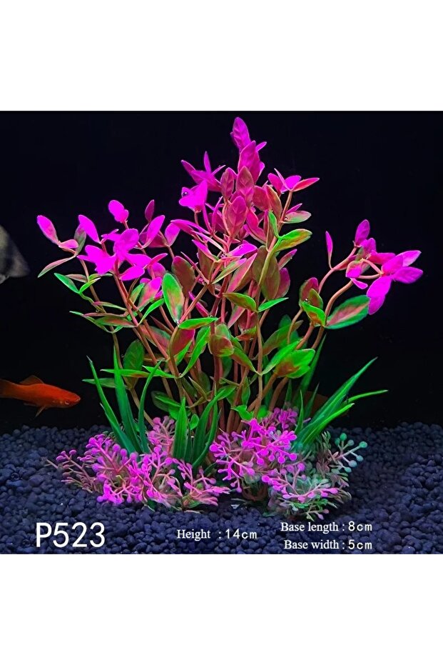 1PC P523 Artificial Aquarium Decor Plants Underwater Plastic Plants Ornament Aquatic Plant Fish Tank