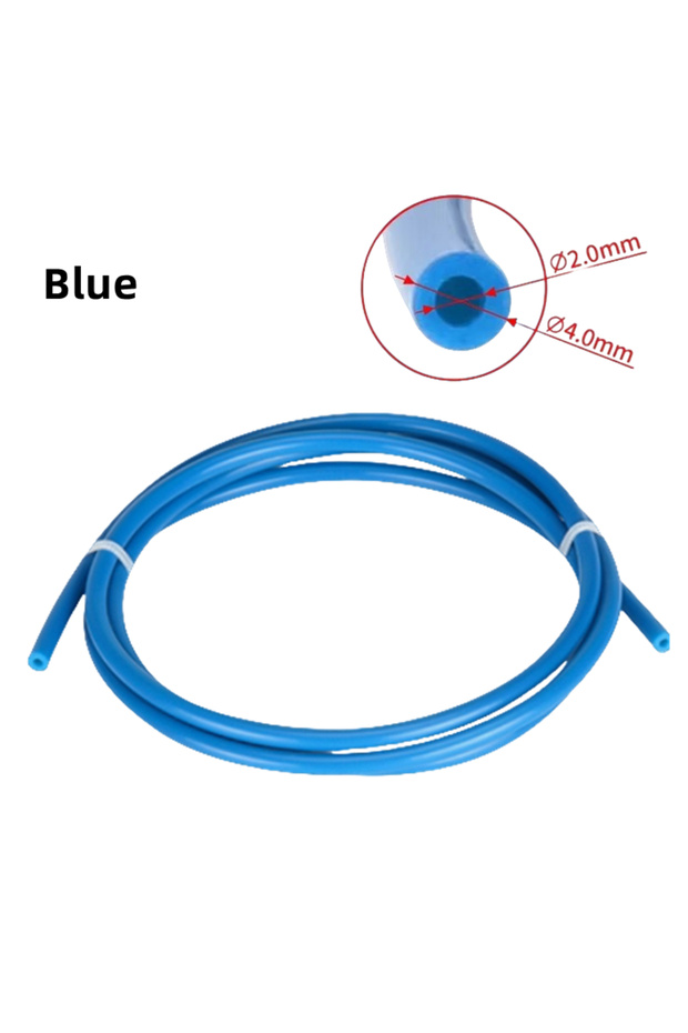 1M Blue 2x4mm 1/2/4M Bowden Extruder PTFE Tube for J-head Hotend V5 V6 1.75mm Filament ID 2mm OD 4mm