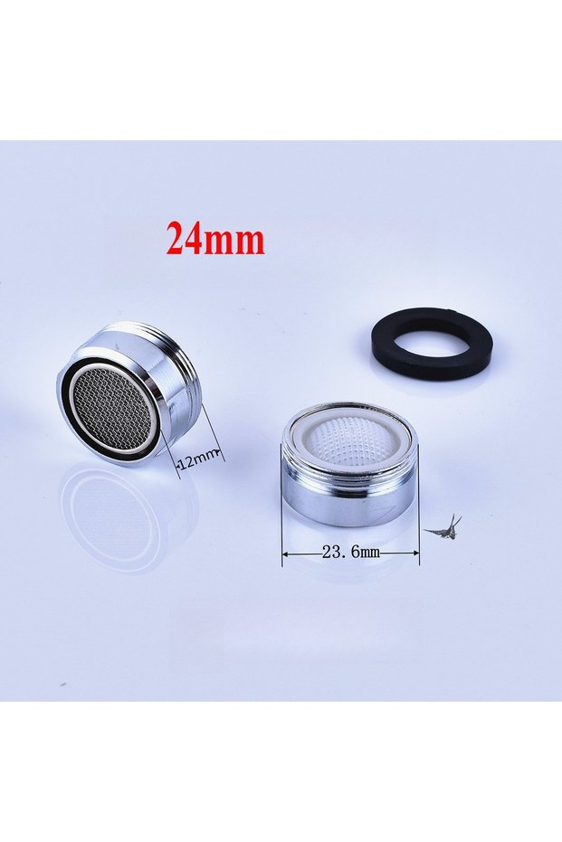 1pc 24mm 1/2/4/6pcs 20/22/24mm Water Saving Faucet Aerator Chrome Faucet Filter Housing With Filter