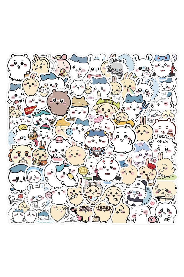 100PCS 100Pcs Cute Chiikawa Stickers DIY Waterproof Vinyl Scrapbook Phone Case Water Cup Love