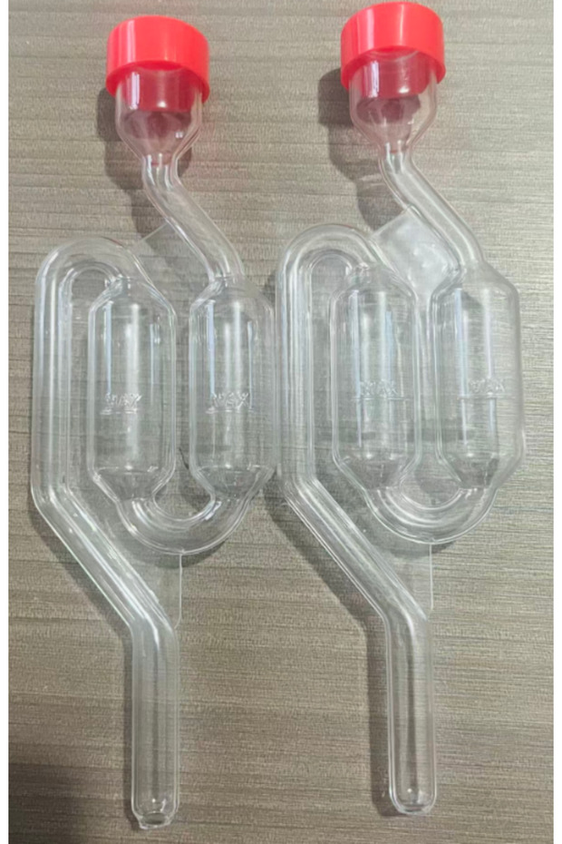 2pcs S-Shape Airlocks ,Homebrew Bubble Airlock Carboys Stopper & Fermenter Seal Valve with Food Grad
