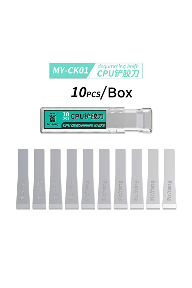 MY-CK01 YCS Mr Yang MY-CK01 10PCS CPU Degumming Knife High Strength Glue Remove Blade for Motherboar