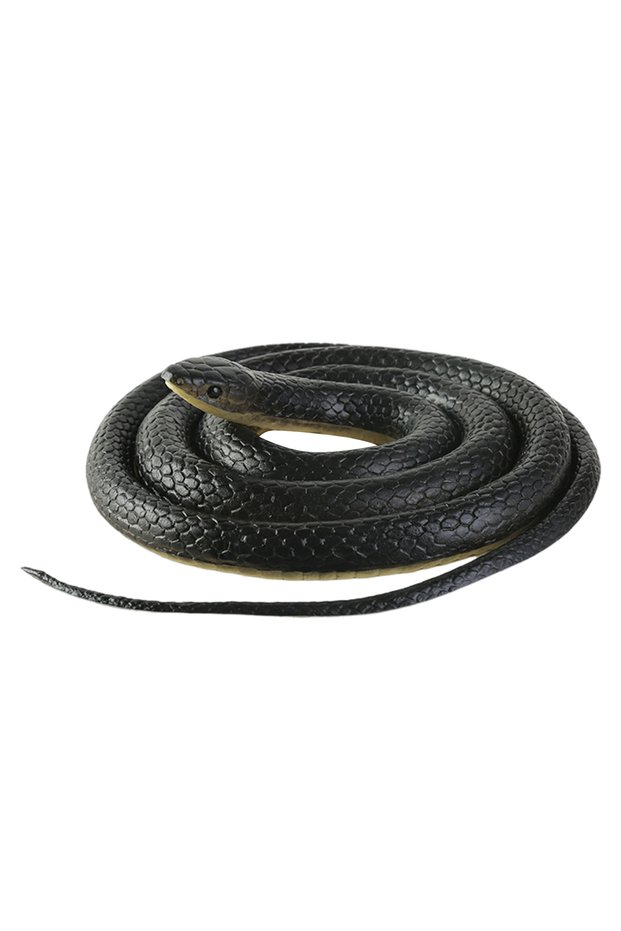 Black Fake Snake Toy Real Look Snake Prank Toy Fake Prank Prop Simulated Snake Soft Rubber Decompres