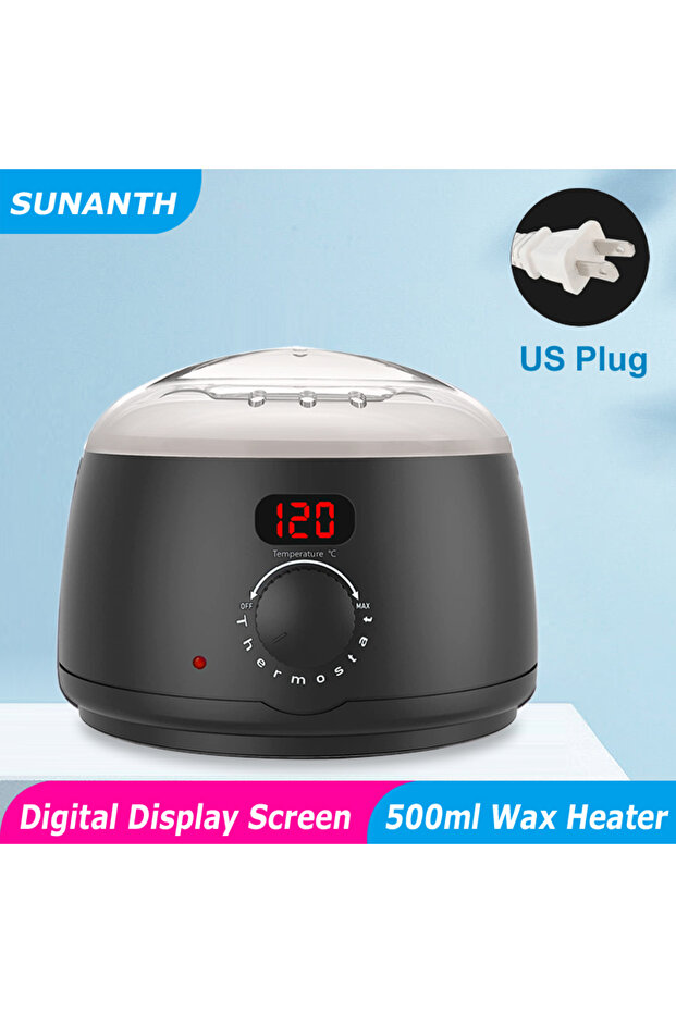 058-B-US Big Size 500ml Wax Heater Machine For Hair Removal Wax Beans Warmer with Digital Display Sc