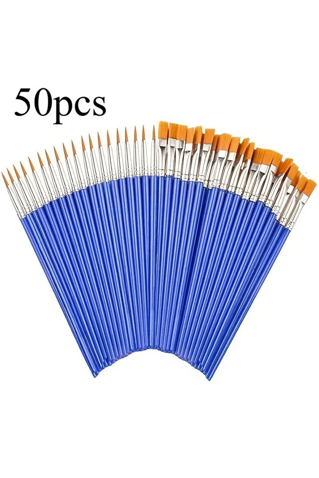 50pcs 10~50pcs Painting Brushes For Painting Handcraft Arts And Craft For Artistic Multifunction Hoo