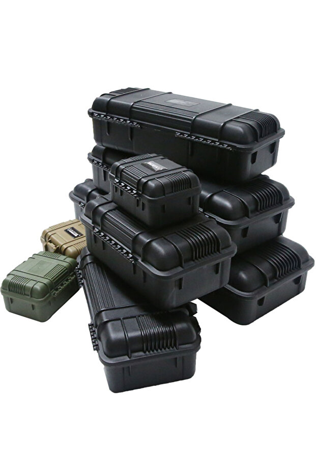125x105x73mm black Safety Instrument Tool Box Protective Waterproof Shockproof Toolbox Sealed Tool C