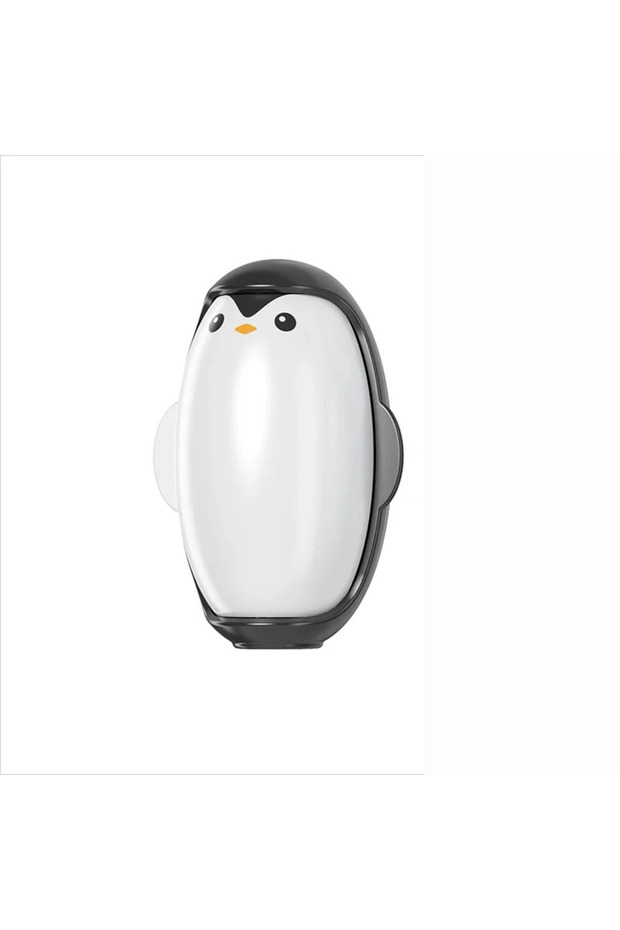 black Penguin Lint Remover Sticky Washable Reusable Mini Roller Brush for Pet Hair Clothes Cleaning