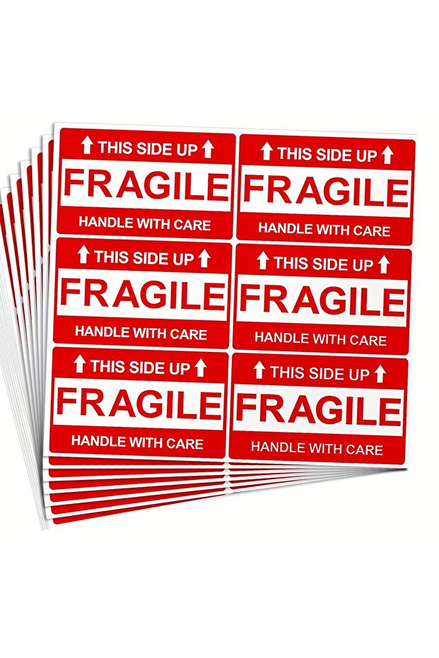 120 Pieces Fragile Stickers, Strong Adhesive Fragile Labels, Careful Handling Stickers for Transport
